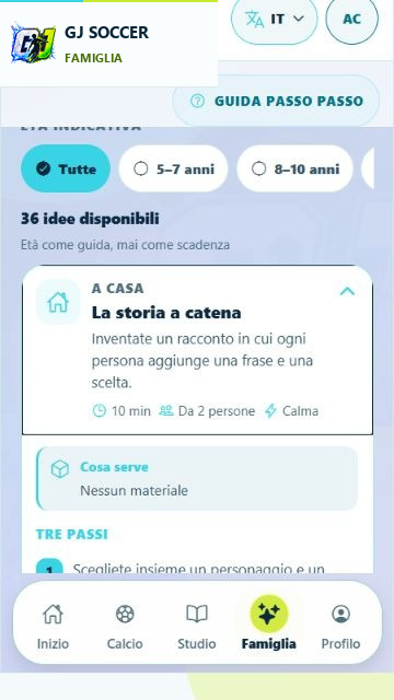 GJ Soccer — Activités hors écran
